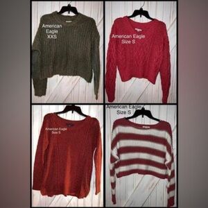 18 Juniors/ young woman’s style sweaters size XS & S